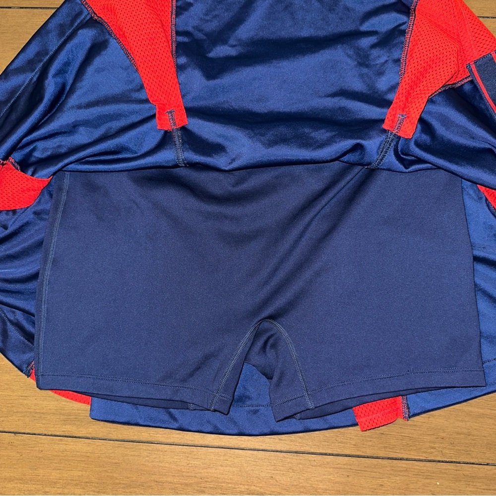 Nike Womens Medium Emma Raducanu Tennis Skirt Blue Red Large Pickleball Flaws - Picture 10 of 13